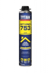 Клей-пена для теплоизоляции Tytan STYRO 753 GUN B3 750мл