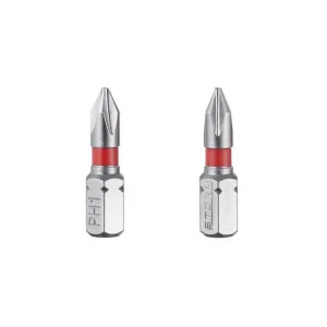 Набір біт Intertool STORM PH1 1/4"x25мм S2 2шт (VT-0217)