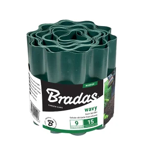 Бордюрна стрічка хвиляста Bradas 9м х 15см (OBFG 0915)