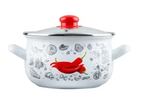 Каструля Gusto Перчинка біла GT-T-116-WP 16см 2,1л (117491)