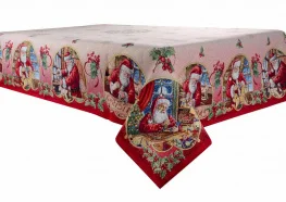 Фото новогодняя скатерть lefard home textile jouets с люрексом 140х260см (716-034)