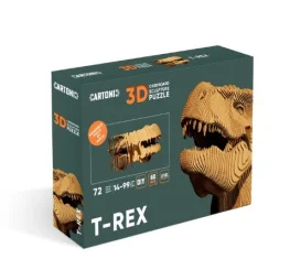 Фото картонный конструктор cartonic 3d cartonic t-rex (cartrex)