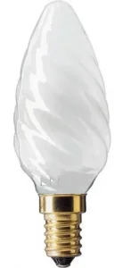 Лампа розжарювання Philips BW35 60W Е14 FR свічка матова (10018548)