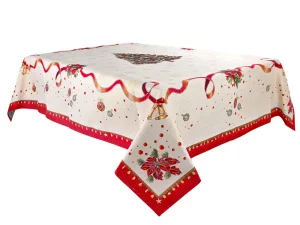Скатертина гобеленова новорічна Lefard Navidad з люрексом 140x180см (716-121)