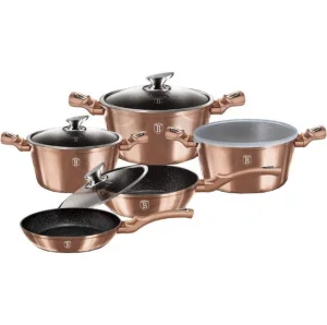 Набір посуду Berlinger Haus ROSE GOLD 13 предметів (7029-BH)