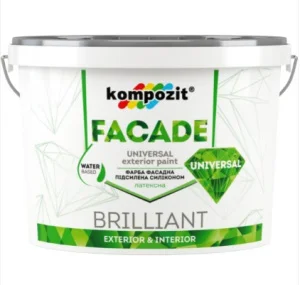 Краска фасадная силиконовая Kompozit FACADE UNIVERSAL 1,4кг