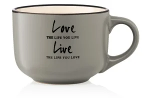 Чашка Ardesto Way of life сіра 550мл (AR3478GR)