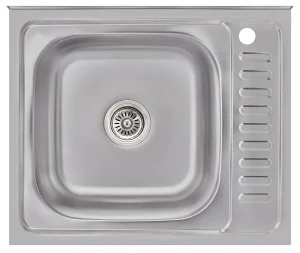 Кухонна мийка Brinex Satin 6050-L 0,6мм (BRIN6050LSAT06)