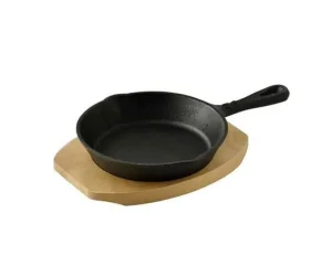 Сковорода чавунна з дошкою MasterPro Cook&share 15,8см, 2 предмети (BGMP-3803-4)