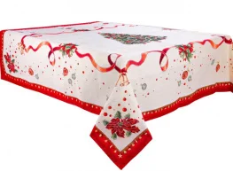 Фото скатерть lefard home textile navidad с люрексом 140x140см (716-124)