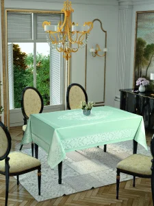 Фото скатерть tropik home damask mint 9956-9 150х220см (th_14003359)