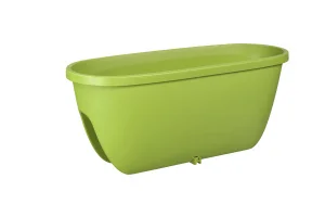 Вазон для балконів Plastkon Balconia OVI 14 л салатовий