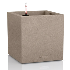 Вазон Lechuza Canto Stone Low 30 світло-бежевий 30x30x30см 12л (13701)