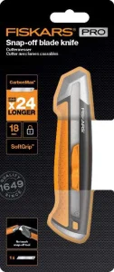 Ніж Fiskars з висувним сегментним лезом CarbonMax 18см (1027227)