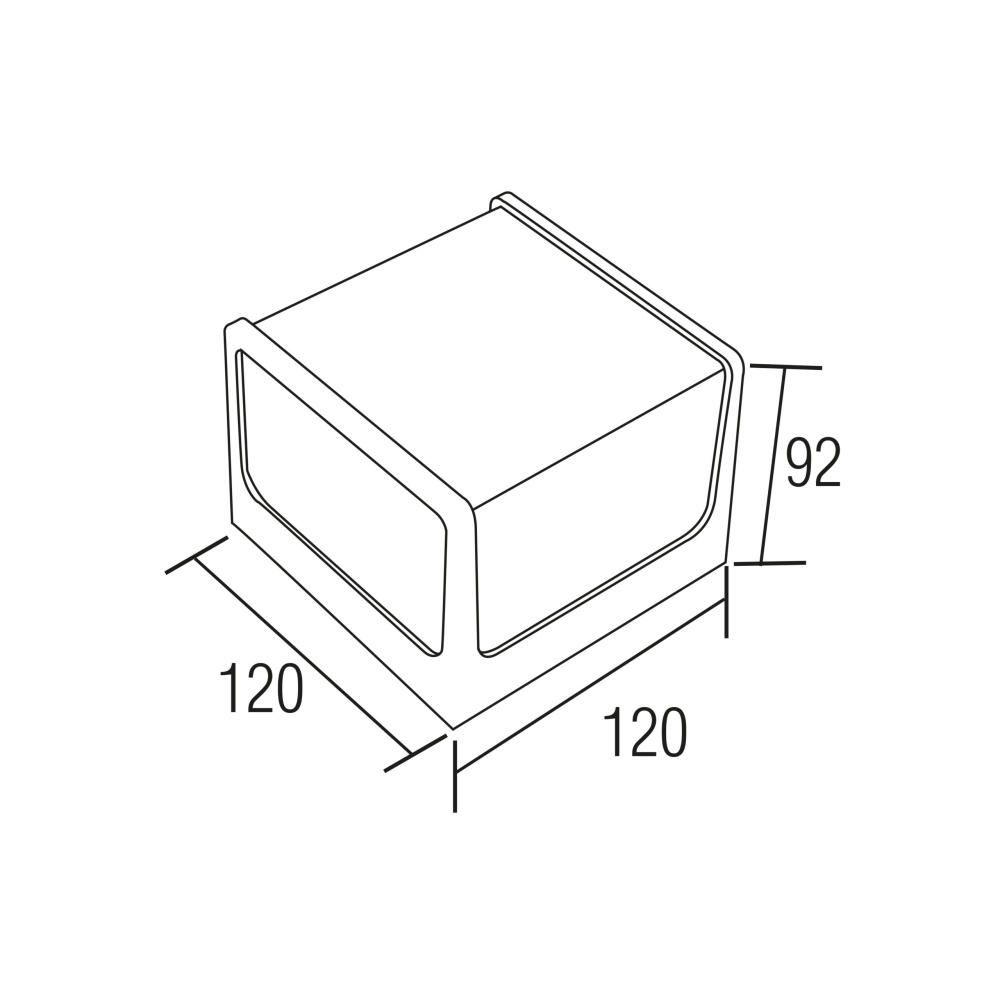 Светильник садово-парковый Horoz Electric CUBE (076-068-0008-010)