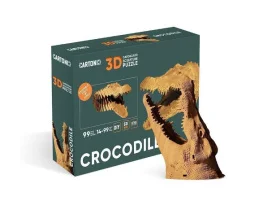 Фото картонный конструктор cartonic 3d puzzle crocodile (cartcroc)