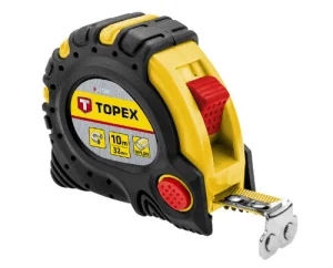 Рулетка Topex сталева стрічка 5мx25мм, магніт (27C345)