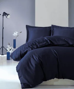 Комплект постільної білизни Cotton Box Elegant Lacivert 200x220см (CB_010077487)
