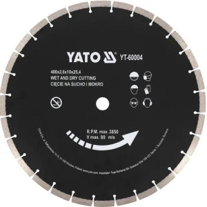 Диск відрізний алмазний по бетону Yato 400x 25,4мм (YT-60004)