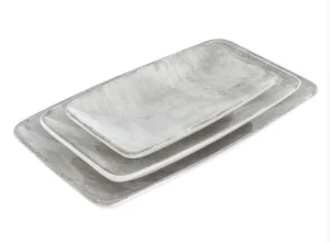 Набір блюд Alba ceramics Beige 10x17см 14,5x25см 17x30см (769-012)