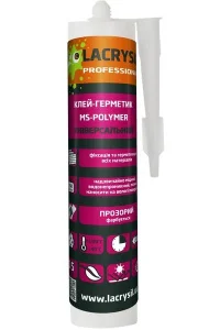 Клей-герметик Lacrysil MS-полимер прозрачный 280г