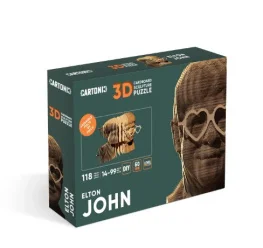 Фото картонный конструктор cartonic 3d puzzle elton j (cartmelj)