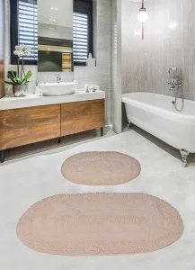 Фото набор ковриков для ванной diva shine cream 60x100+50x60см (dv_11007254)