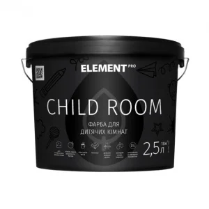 Краска интерьерная для детских комнат ELEMENT PRO CHILD ROOM 2,5 л белая