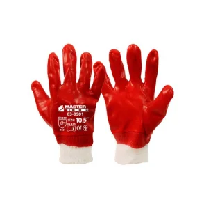 Рукавиці кислотостійкі Mastertool PVC покриття 10,5" (83-0501)