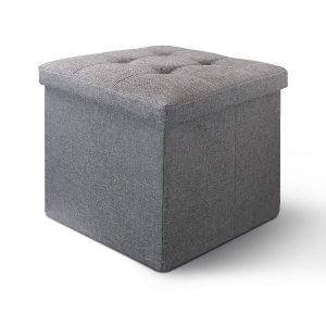 Фото пуф для хранения mvm th-03 серый 380х380х380мм (th-03 gray)