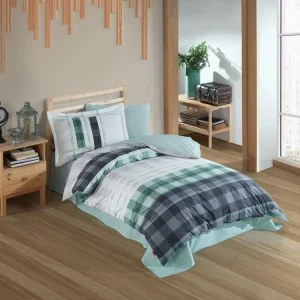Комплект постільної білизни Hobby Poplin Suelita м'ятний 160x220см півтораспальний (66592_1,5)