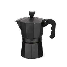 Фото кофеварка гейзерная maestro espresso moka 300мл на 6 чашек (mr-1666-6-black)