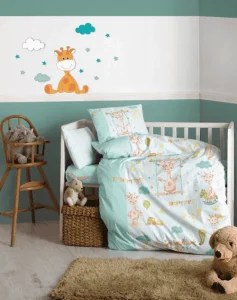 Комплект постільної білизни Cotton Box Zurafa Yesil 100x150см (CB_08007798)