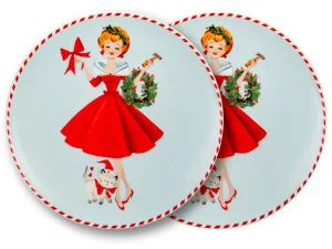 Набір з 2-х тарілок Lefard Miss Christmas 20,5см (924-886)