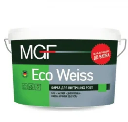 Краска интерьерная акриловая MGF M1 Eco weiss матовая 7кг