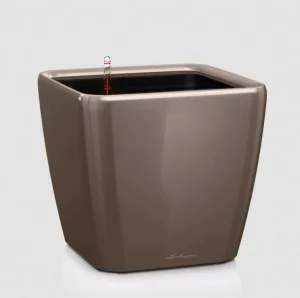 Розумний вазон Lechuza Classico Quadro Premium LS 35 сіро-коричневий 17л (16165)
