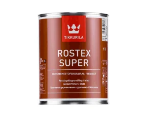 Грунтовка Tikkurila Rostex Super матовая красно-коричневая 1л