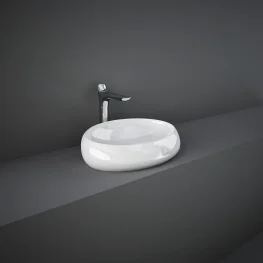 Умывальник на столешницу RAK Ceramics Sanitaryware Cloud 58x40x15см (CLOCT6000AWHA)