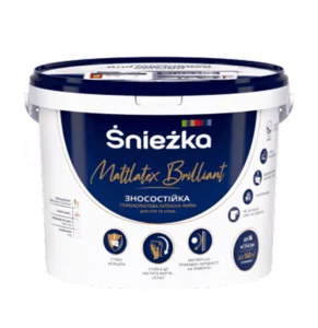 Краска интерьерная латексная Sniezka Mattlatex brilliant глубоко-матовая база А 4,2кг