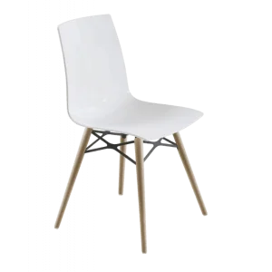 Стілець Papatya X -Treme-S WOX білий матовий, бук натуральний лак (3014)