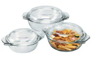Фото кастрюли pyrex 1 л 1.5 л 2.5 л круглые