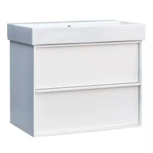 Тумба з раковиною та сифоном Devit Quadra 70см (083070WB)