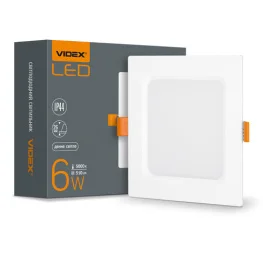 Фото светильник videx back встроенный квадрат 6w 5000k (vl-dlbs-065)