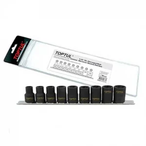 Набір головок для пошкоджених гайок Toptul 1/2" 9шт (GAAG0903)