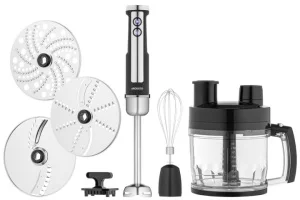 Фото блендер ardesto погружной hbsg-1000whchsl черно-серебристый