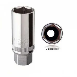 Головка торцева свічкова Toptul 3/8" 18мм (BAAR1218)