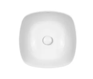 Раковина-чаша Qtap Kolibri з донним клапаном 40х40х14см (QT10117040TW)