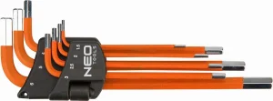 Набір шестигранних ключів NEO Tools 1,5-6 мм 7 шт (09-517)