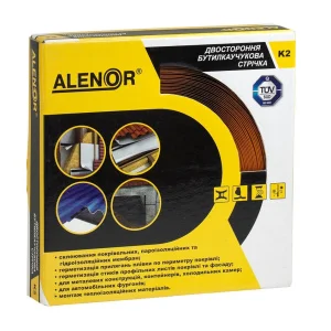 Двухсторонняя бутилкаучуковая клеевая лента Alenor K2 20мм x 25м