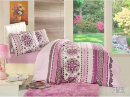 Фото комплект постельного белья altinbasak 1,5 сп. 160x220 (нав. 70x70) dante розовый